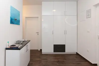 Kuhinja ili čajna kuhinja u objektu Luxury Apartment Lukas Pool & Parking Vodice