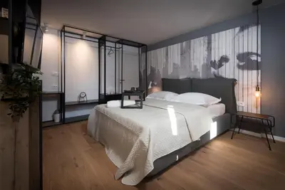 Krevet ili kreveti u jedinici u objektu Sibinicum luxury rooms