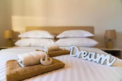 Krevet ili kreveti u jedinici u objektu TayLa-Apartment Vodice