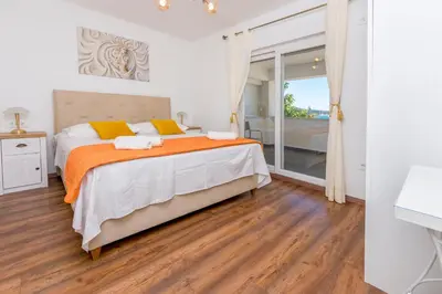 Krevet ili kreveti u jedinici u objektu Apartments Jerkunica