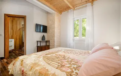 Krevet ili kreveti u jedinici u objektu Gorgeous Home In Ladevci