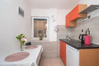 Kuhinja ili čajna kuhinja u objektu Apartments Jak