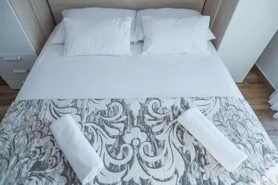 Krevet ili kreveti u jedinici u objektu Riva House