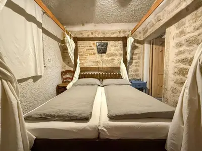 Krevet ili kreveti u jedinici u objektu Comfortable apartment in Betina, 52 m², air-conditioned