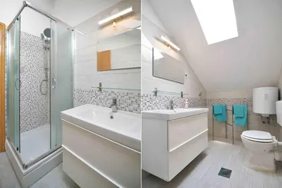 Kupaonica u objektu Apartment Mili Sea View Betina