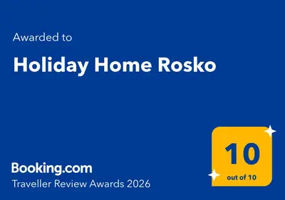 Certifikat, nagrada, logo ili neki drugi dokument izložen u objektu Holiday Home Rosko