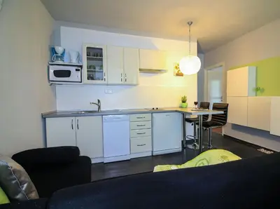 Kuhinja ili čajna kuhinja u objektu Apartments Jadra