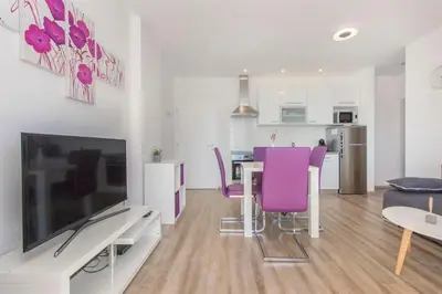 TV i/ili zabavni centar u objektu Villa Top of Murter, one bedroom apartment
