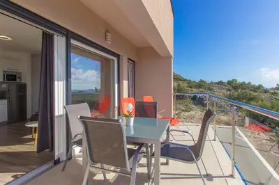Balkon ili terasa u objektu Villa Top of Murter, one bedroom apartment 2