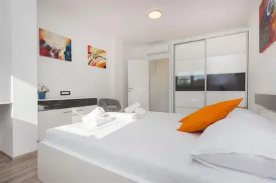 Krevet ili kreveti u jedinici u objektu Villa Top of Murter, three bedroom apartment