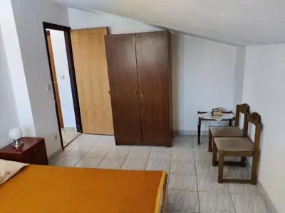 Krevet ili kreveti u jedinici u objektu Apartment in Tisno with sea view, balcony, air conditioning, WiFi (4874-1)