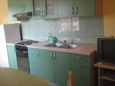 Kuhinja ili čajna kuhinja u objektu Apartment in Grebaštica with sea view, balcony, air conditioning, WiFi (3571-1)