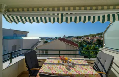 Balkon ili terasa u objektu Apartments Vala Žaborić - with boat mooring
