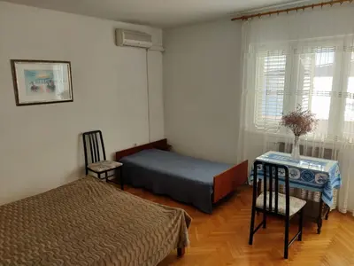 Krevet ili kreveti u jedinici u objektu Apartment in Tisno with sea view, balcony, air conditioning, WiFi (4874-2)