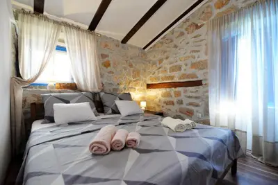 Krevet ili kreveti u jedinici u objektu Melon-1, Murter, House for rest