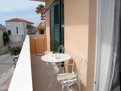 Balkon ili terasa u objektu Apartment in Vodice with balcony, air conditioning, WiFi (4323-1)