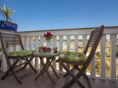 Balkon ili terasa u objektu Family friendly seaside apartments Krapanj, Sibenik - 18004