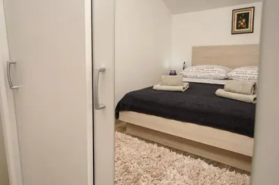 Krevet ili kreveti u jedinici u objektu Kaprije apartmani Tina i Ena