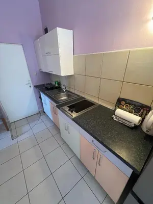 Kuhinja ili čajna kuhinja u objektu Beachfront Apartment Sun