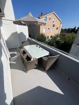 Balkon ili terasa u objektu Beachfront Apartment Sun