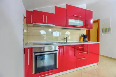 Kuhinja ili čajna kuhinja u objektu Apartment in Pirovac with sea view, terrace, air conditioning, WiFi (4925-1)