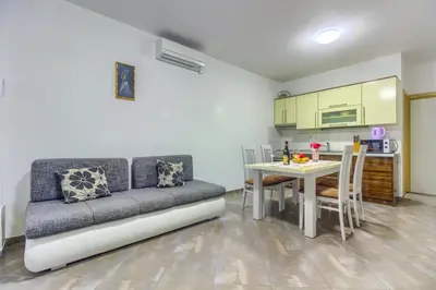 Kuhinja ili čajna kuhinja u objektu Apartment in Pirovac with sea view, terrace, air conditioning, WiFi (4925-2)