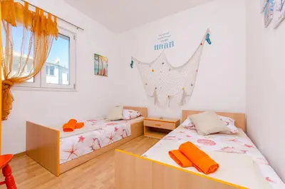 Krevet ili kreveti u jedinici u objektu Apartment Sea shell