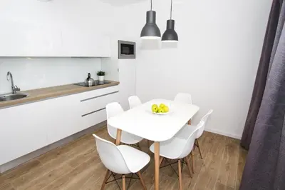 Kuhinja ili čajna kuhinja u objektu Apartment in Vodice with terrace, air conditioning, WiFi, dishwasher, Pool 4932-2