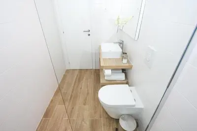 Kupaonica u objektu Apartment in Vodice with terrace, air conditioning, WiFi, dishwasher, Pool 4932-3