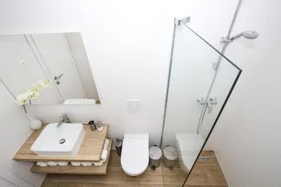 Kupaonica u objektu Apartment in Vodice with terrace, air conditioning, WiFi, dishwasher, Pool 4932-3