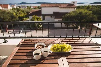 Balkon ili terasa u objektu Apartment in Vodice with terrace, air conditioning, WiFi, dishwasher, Pool 4932-4