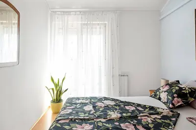 Krevet ili kreveti u jedinici u objektu Charming apartment with sea view in Šibenik, 38 m².