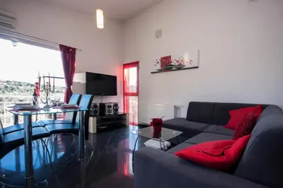 TV i/ili zabavni centar u objektu Apartman Sena