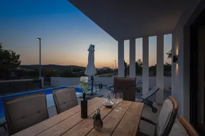 Balkon ili terasa u objektu Villa Nadija with heated pool
