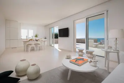 TV i/ili zabavni centar u objektu Luxury Villa Primosten Glamour near beach with pool and sauna