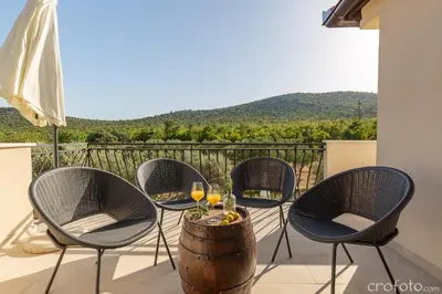 Pogled na planine ili pogled na planine iz vila