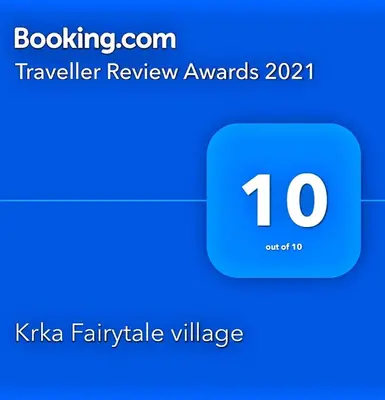 Certifikat, nagrada, logo ili neki drugi dokument izložen u objektu Krka Fairytale village