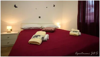 Krevet ili kreveti u jedinici u objektu Apartmani Jere&Sara