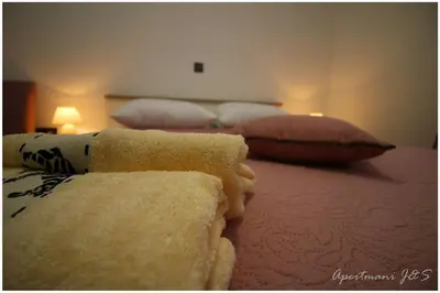 Krevet ili kreveti u jedinici u objektu Apartmani Jere&Sara