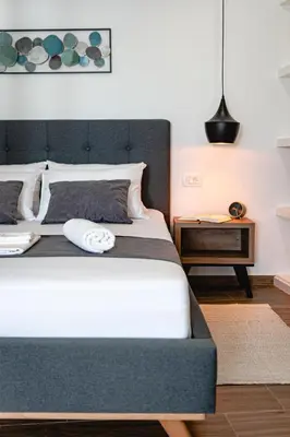 Krevet ili kreveti u jedinici u objektu Botun Luxury Apartment