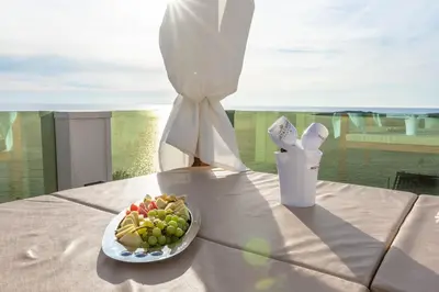 Balkon ili terasa u objektu Villa Esquel - Beachfront, heated pool