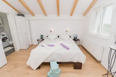 Krevet ili kreveti u jedinici u objektu Studio Apartment Harmony NP Krka
