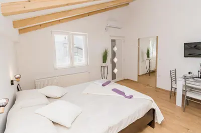 Krevet ili kreveti u jedinici u objektu Studio Apartment Harmony NP Krka