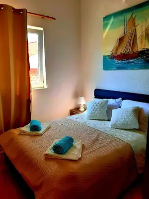 Krevet ili kreveti u jedinici u objektu Apartments by the sea Razanj, Rogoznica - 18284