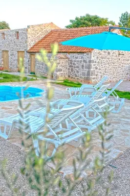 Bazen u objektu Heritage House Vrime - stone house with heated pool ili u blizini