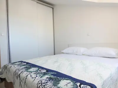 Krevet ili kreveti u jedinici u objektu Apartmani Hrvoje Klarić - Srima