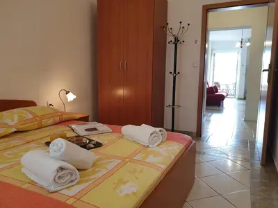 Krevet ili kreveti u jedinici u objektu Apartmenthaus Kosirina-Tisno