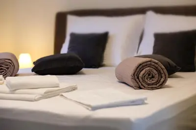 Krevet ili kreveti u jedinici u objektu Apartments Sky