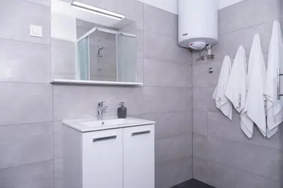 Kupaonica u objektu Apartments Sky