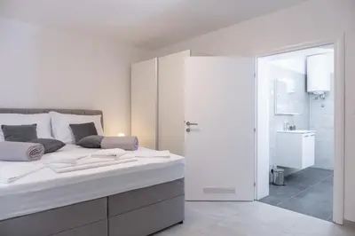 Krevet ili kreveti u jedinici u objektu Apartments Sky